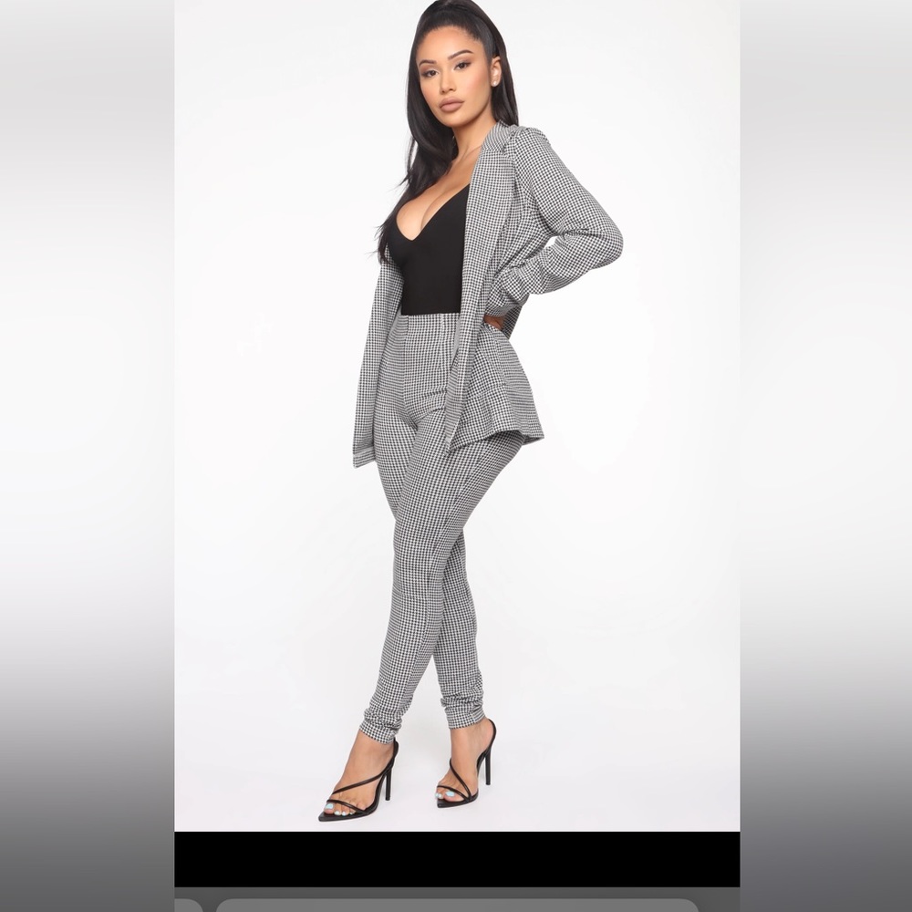 Two piece pant suit